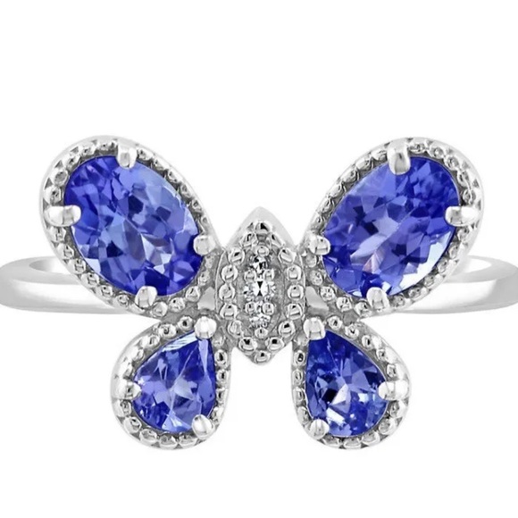SOLD EFFY® Tanzanite Butterfly Ring (1-1/6 ct. t.w.) Sterling Silver $600 - Picture 2 of 9